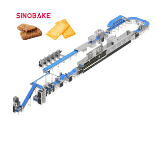 Línea de producción de galletas suave y dura de SINOBAKE de alta capacidad 