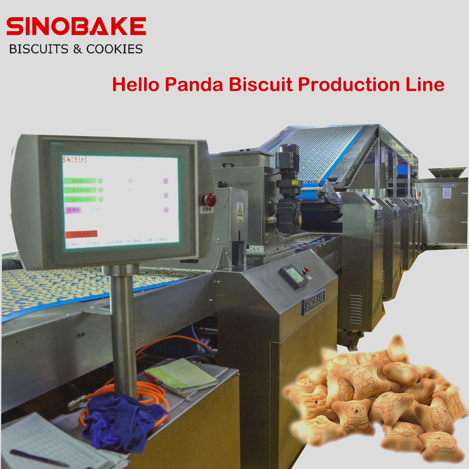 Fábrica de fábrica de SinoBake Máquina de galleta suave Cookie Cookie Rotary Moulder